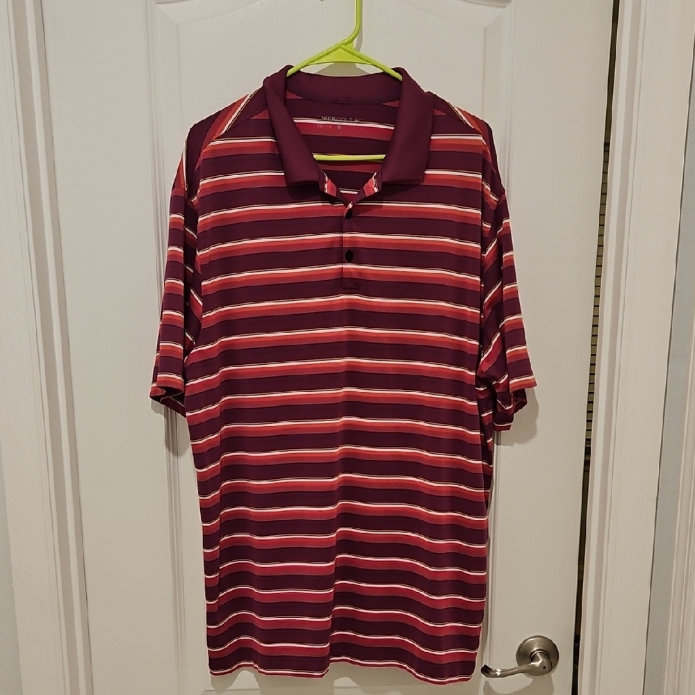 Nike Golf Striped Polo Shirt XL